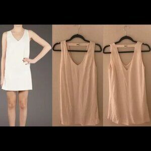 New Robert Rodriguez v-neck v-back backless classic shift sheath mini dress